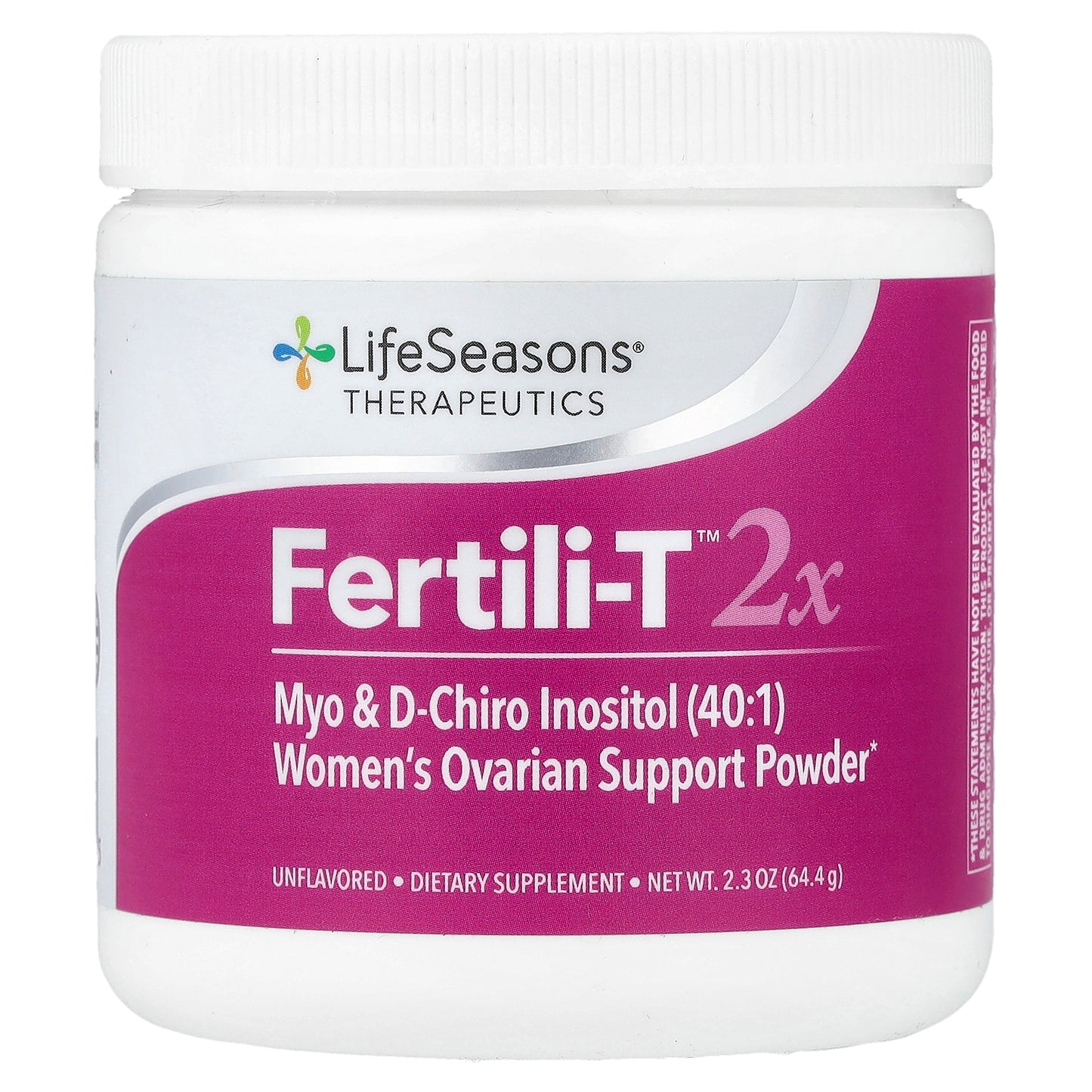 LifeSeasons, Therapeutics, Fertili T™ 2x, Unflavored, 2.3 oz (64.4 g)