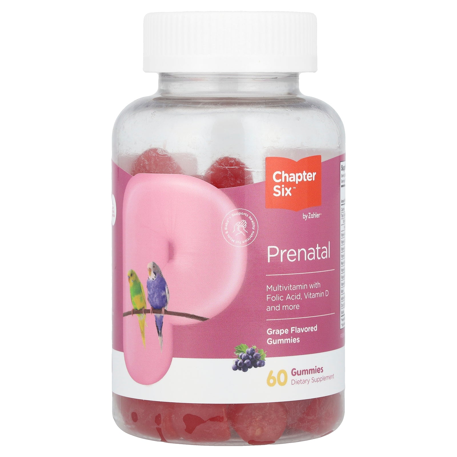 Chapter Six, Prenatal Gummies, Grape, 60 Gummies