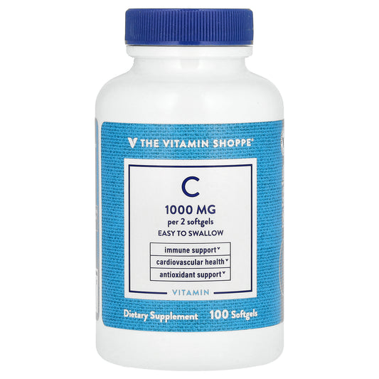 The Vitamin Shoppe, Vitamin C, 1,000 mg, 100 Softgels (500 mg per Softgel)