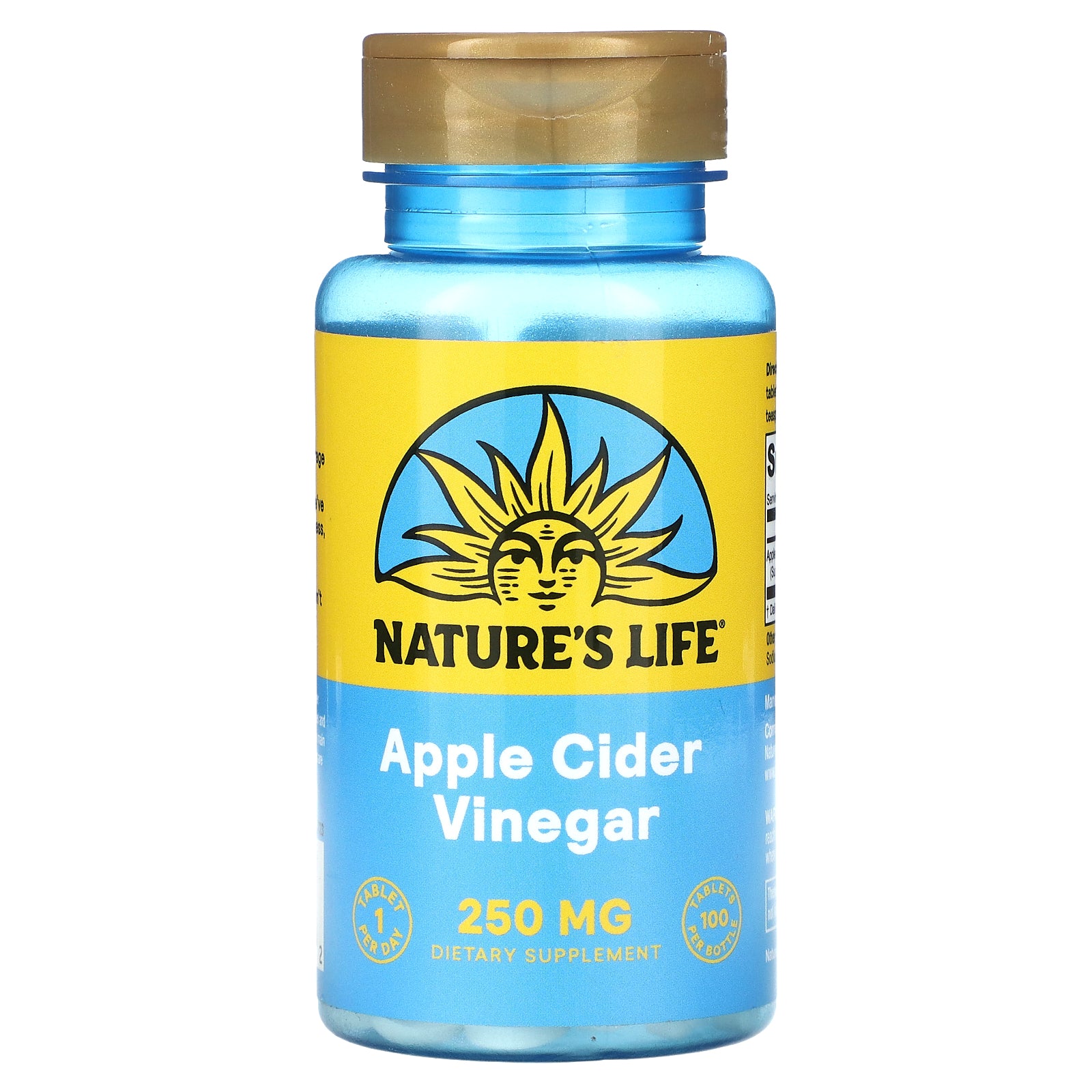 Nature's Life, Apple Cider Vinegar, 250 mg, 100 Tablets