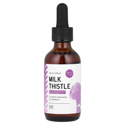Chew + Heal, Milk Thistle, For Dogs, 2 oz (60 ml)