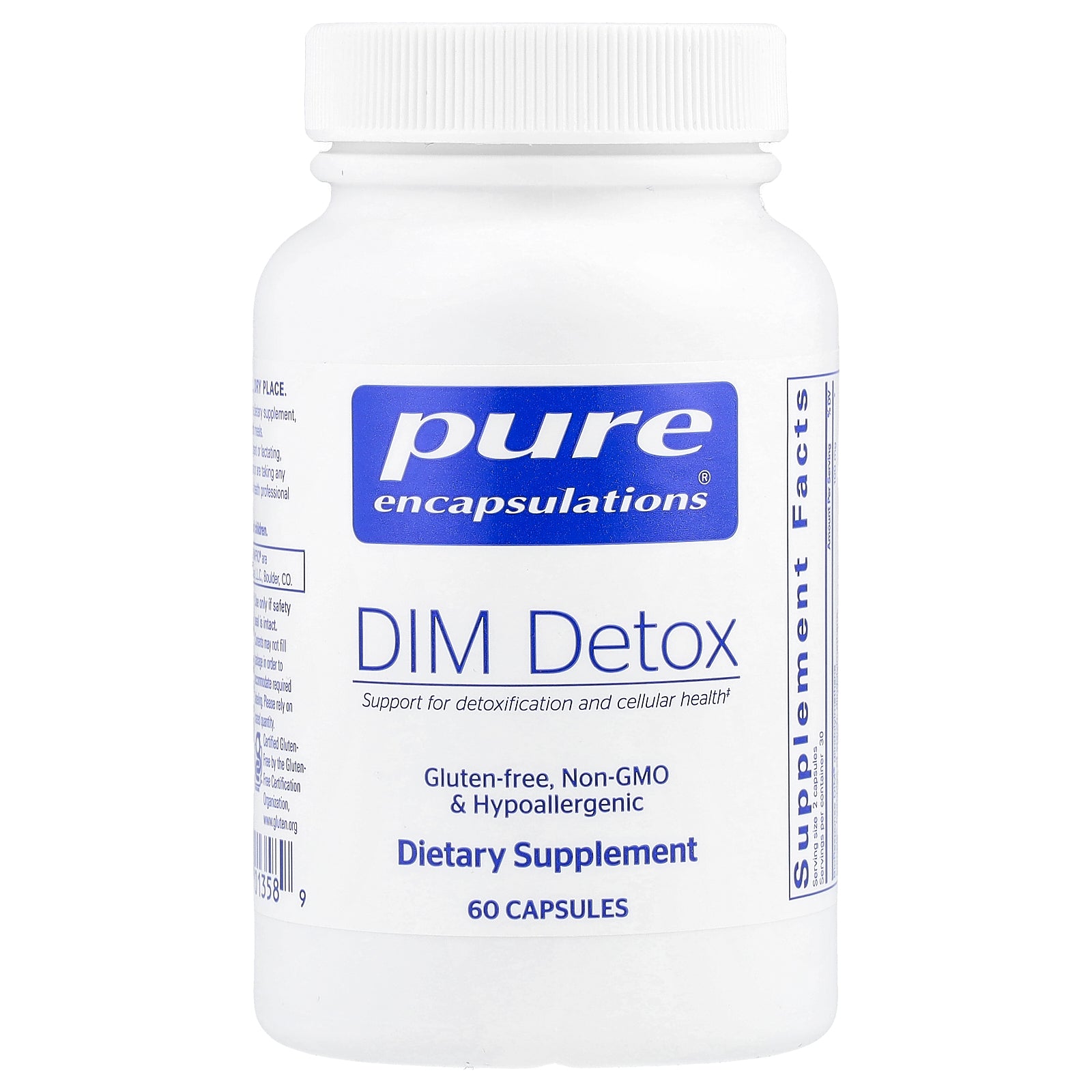 Pure Encapsulations, DIM Detox, 60 Capsules