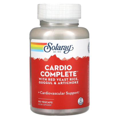 Solaray, Cardio Complete with Red Yeast Rice, Guggul & Artichoke, 90 VegCaps