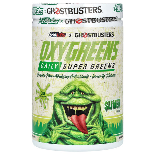 EHPlabs, Ghostbusters, Oxygreens, Daily Super Greens, Slimer, 9.73 oz (276 g)