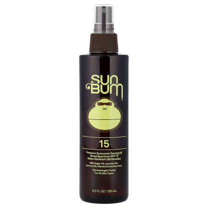 Sun Bum, Premium Sunscreen Tanning Oil, SPF 15, For All Skin Types, 8.5 fl oz (250 ml)