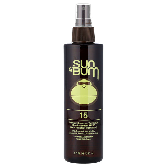 Sun Bum, Premium Sunscreen Tanning Oil, SPF 15, For All Skin Types, 8.5 fl oz (250 ml)