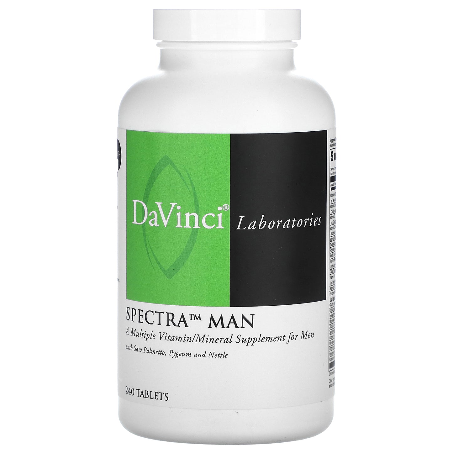 DaVinci Laboratories, Spectra Man, Multiple Vitamin/Mineral, 240 Tablets