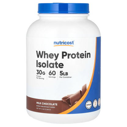 Nutricost, Whey Protein Isolate, Milk Chocolate , 5 lb (2,268 g)