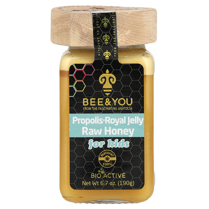 Bee & You, Raw Honey, Propolis Royal Jelly, For Kids, 6.7 oz (190 g)