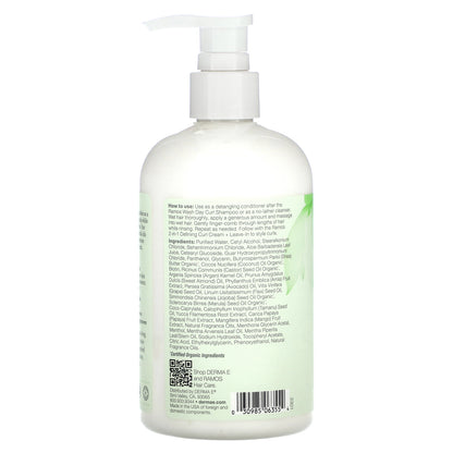 DERMA E, Ramos Clean Curls, 2-In-1 Curl Conditioner + Co-Wash, For Wavy, Curly and Coily Hair, 12 fl oz (355 ml)