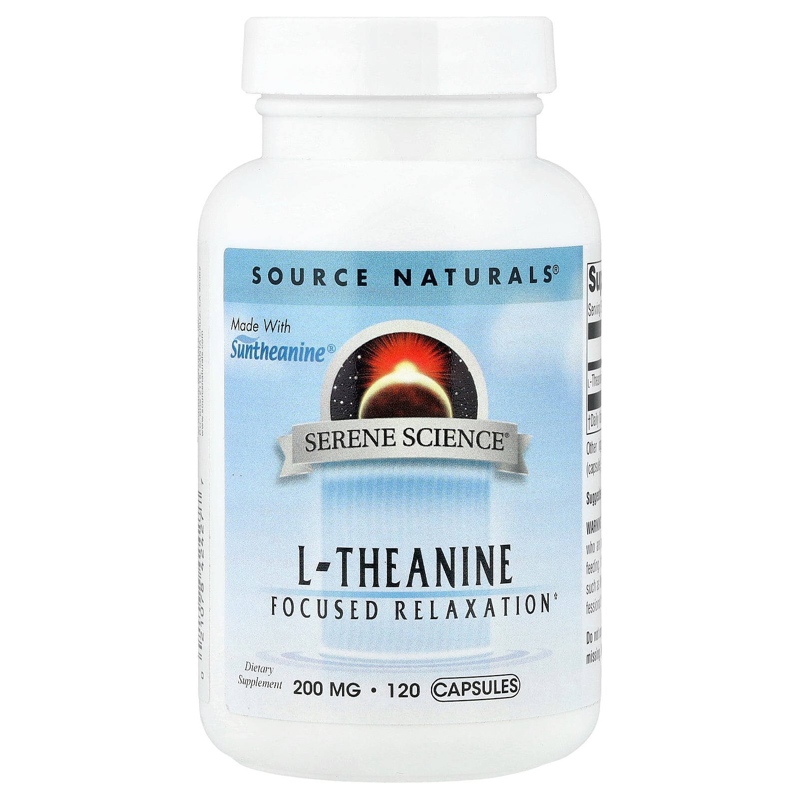 Source Naturals, L-Theanine, 200 mg, 120 Capsules