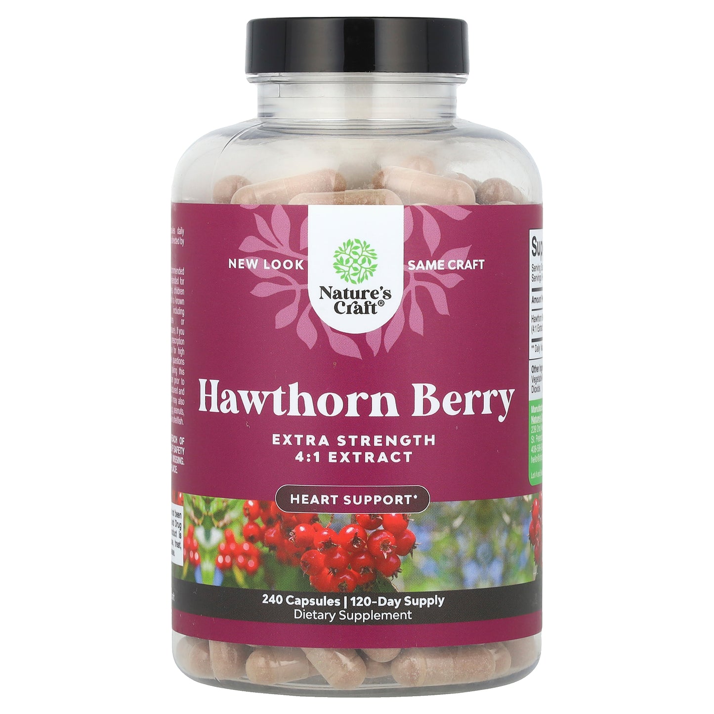 Nature's Craft, Hawthorn Berry, 240 Capsules (665 mg per Capsule)