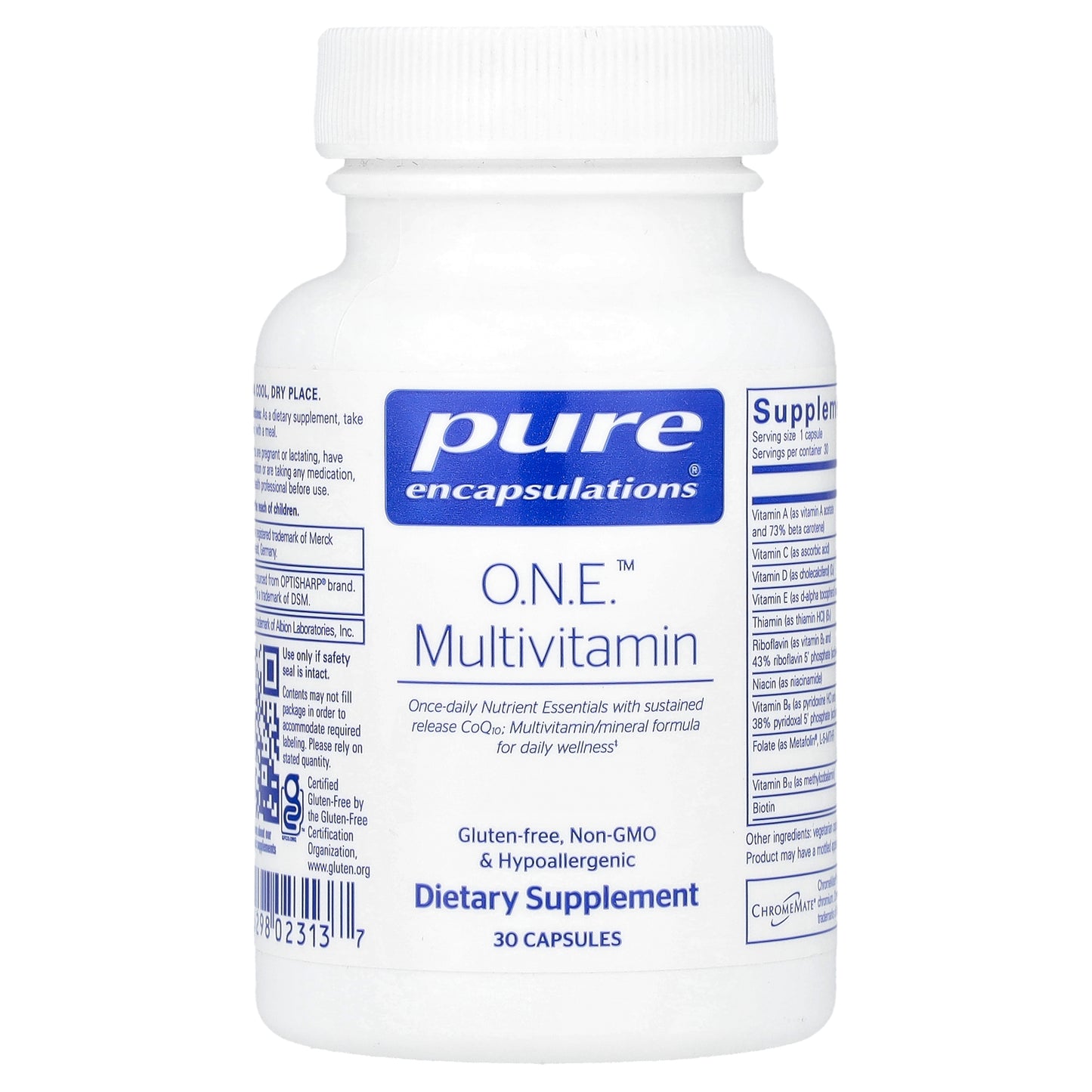 Pure Encapsulations, O.N.E.™ Multivitamin, 30 Capsules