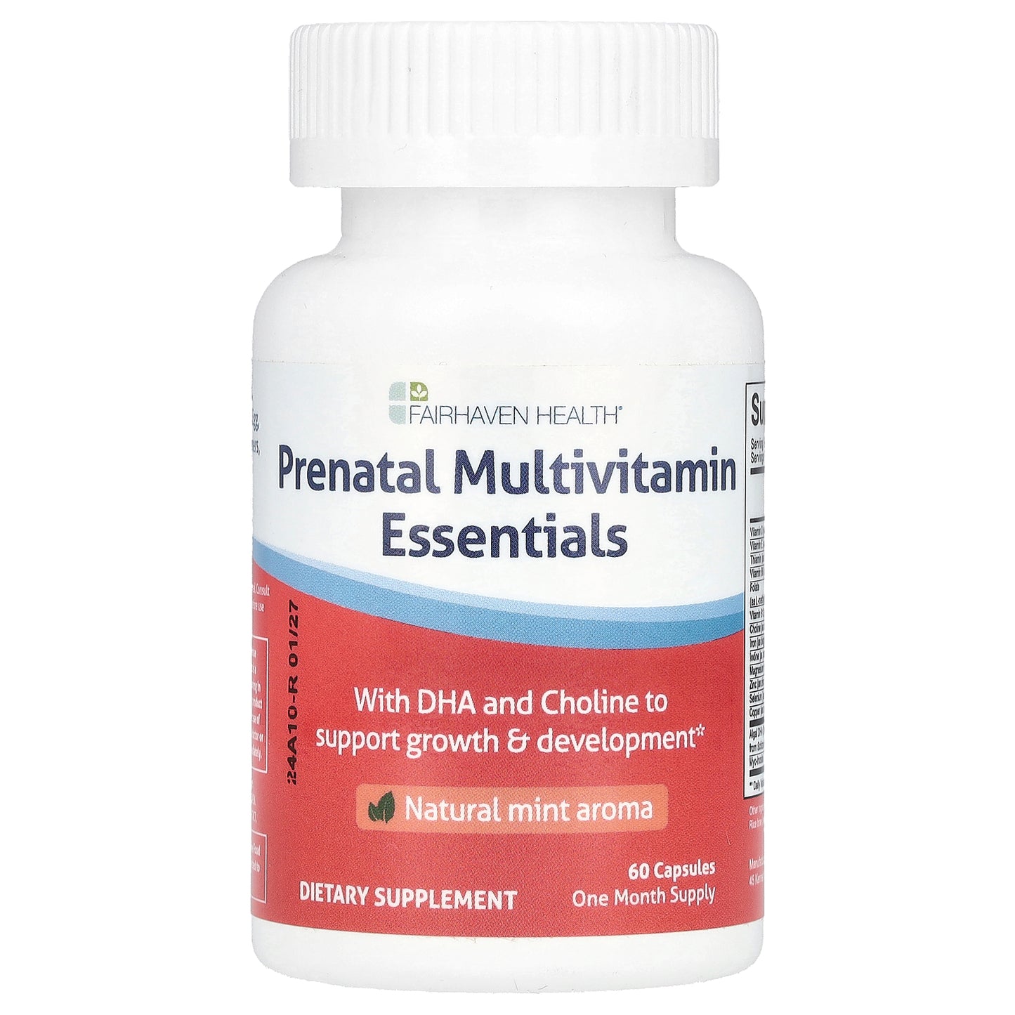 Fairhaven Health, Prenatal Multivitamin Essentials, Natural Mint, 60 Capsules