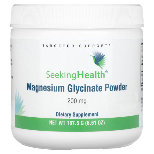 Seeking Health, Magnesium Glycinate Powder , 200 mg , 6.61 oz (187.5 g)