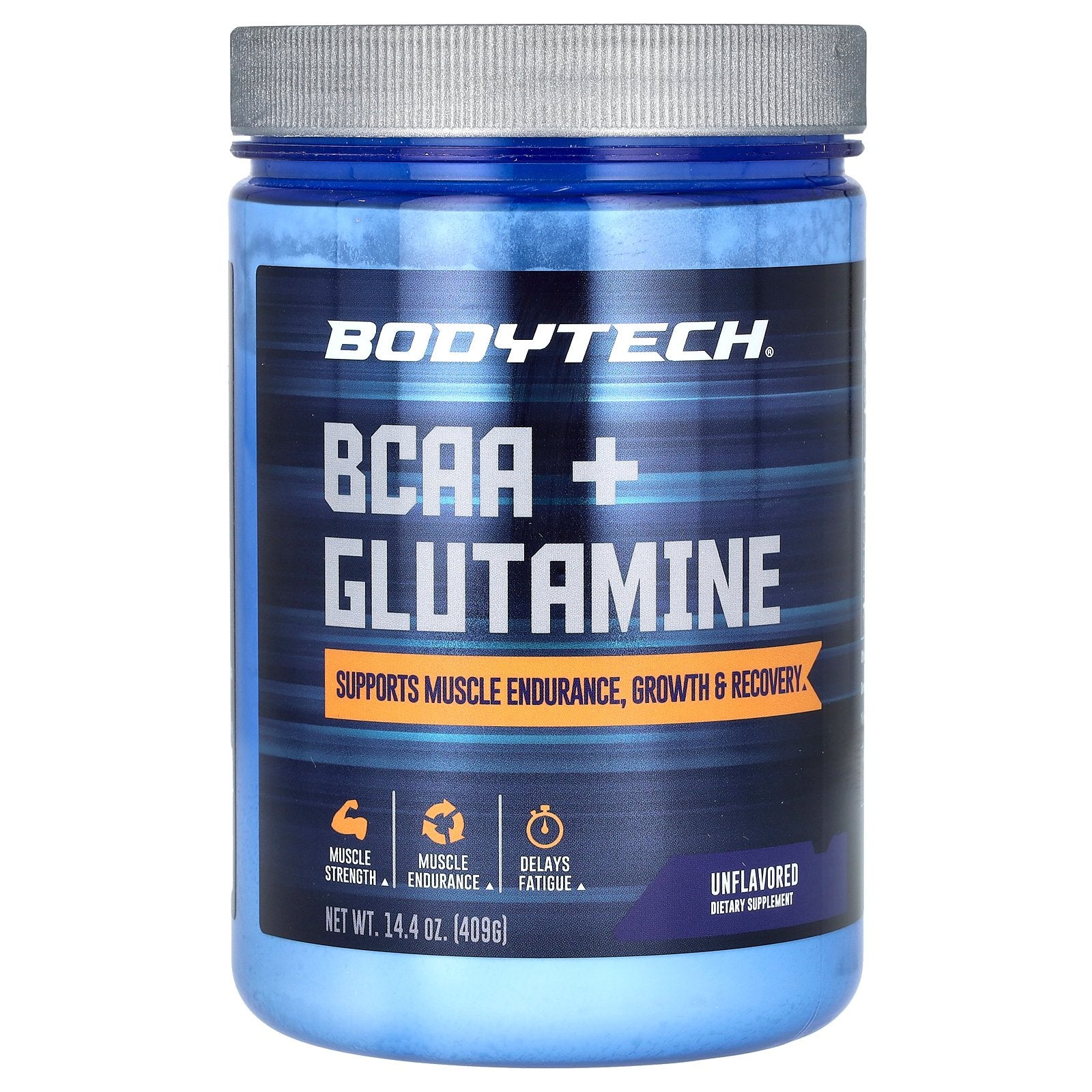 BodyTech, BCAA + Glutamine, Unflavored, 14.4 oz (409 g)