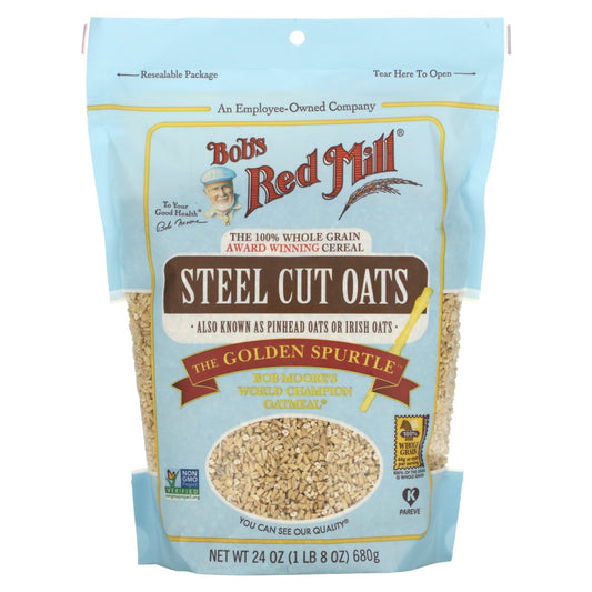 Bob's Red Mill, Steel Cut Oats, Whole Grain, 24 oz (680 g)