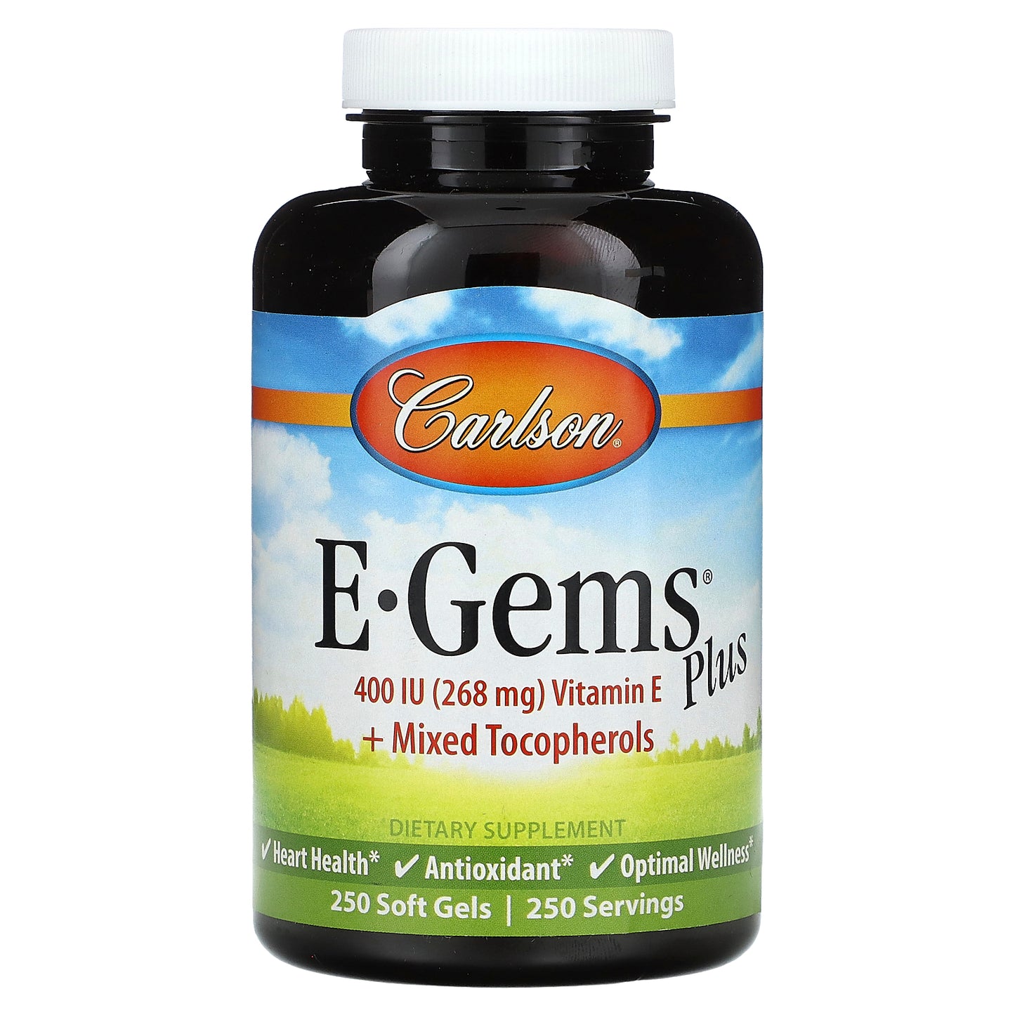 Carlson, E-Gems Plus, 400 IU (268 mg), 250 Soft Gels