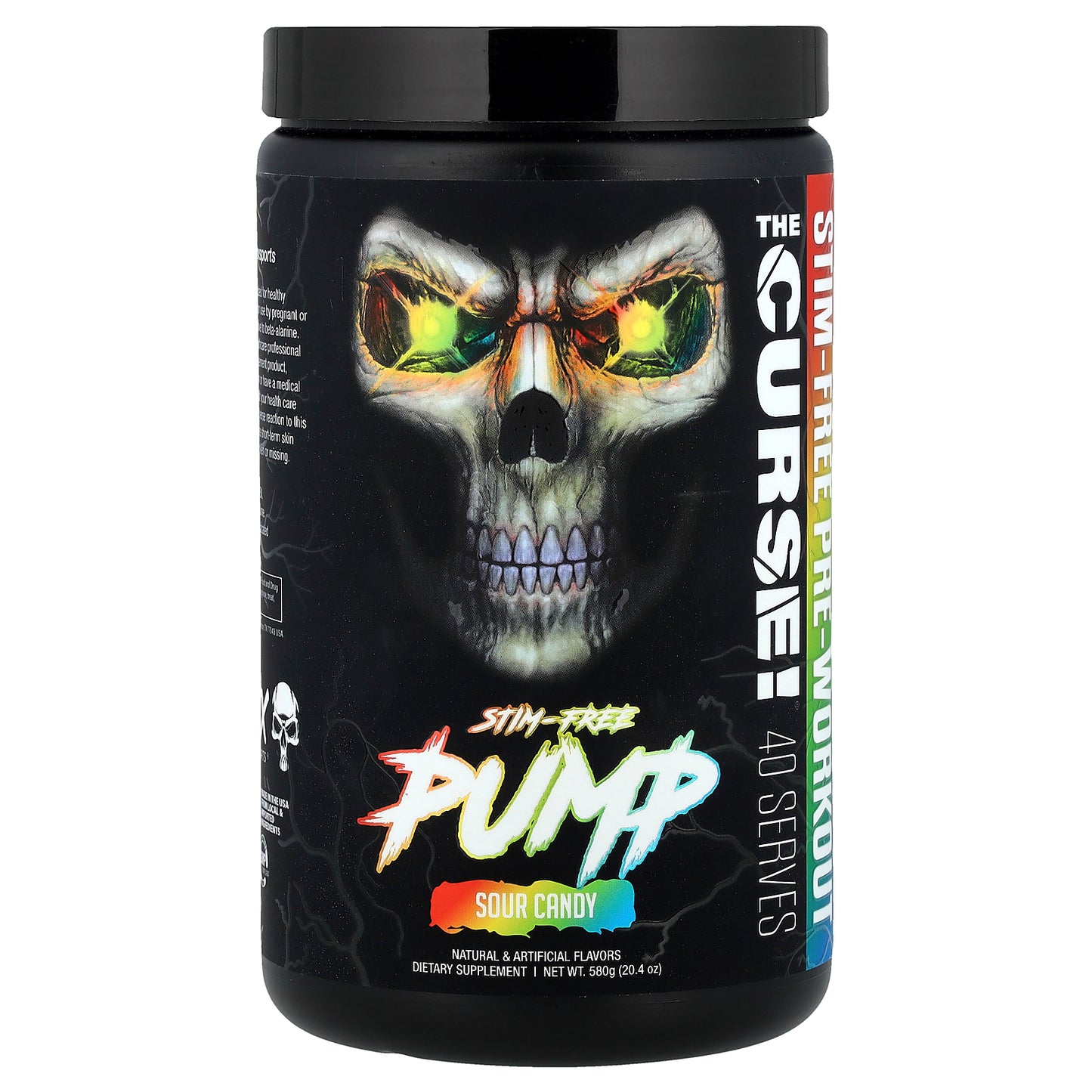 JNX Sports, Stim-Free Pump, Pre-Workout, Sour Candy, 20.4 oz (580 g)