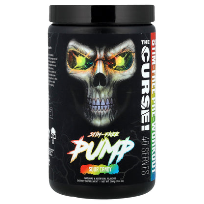 JNX Sports, Stim-Free Pump, Pre-Workout, Sour Candy, 20.4 oz (580 g)