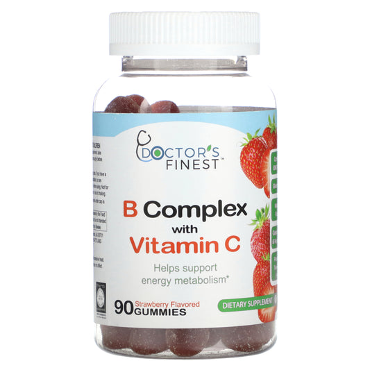 Doctor's Finest, B Complex with Vitamin C, Strawberry, 90 Gummies