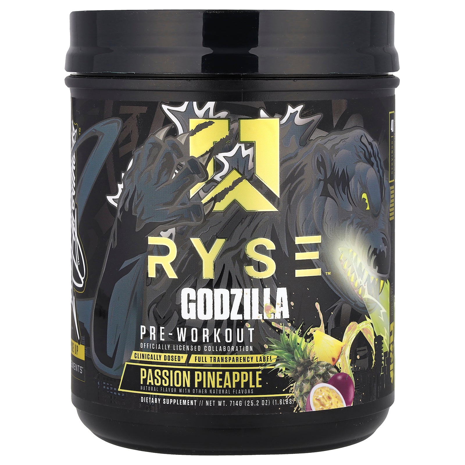 RYSE, Godzilla, Pre-Workout, Passion Pineapple, 1.6 lbs (714 g)