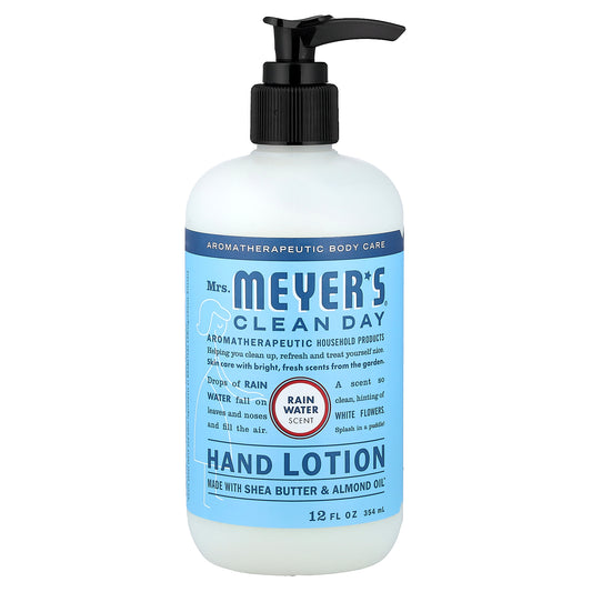 Mrs. Meyers Clean Day, Hand Lotion, Rain Water, 12 fl oz (354 ml)