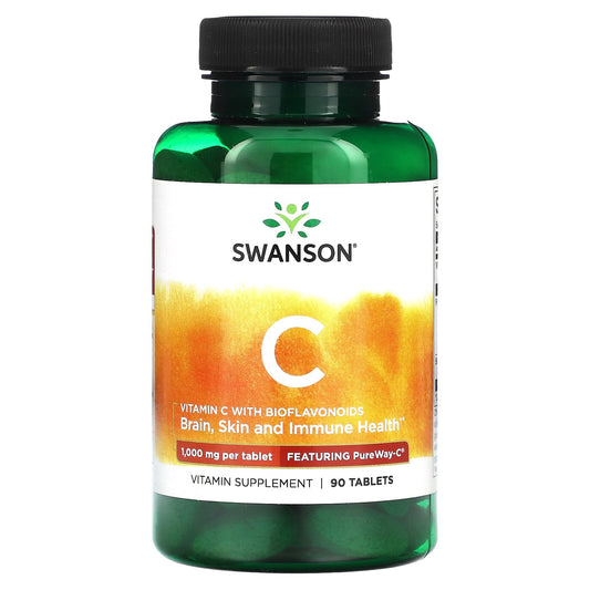 Swanson, Vitamin C with Bioflavonoids, 1,000 mg, 90 Tablets