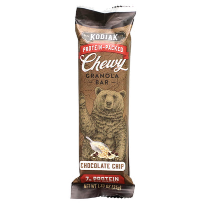 Kodiak Cakes, Chewy Granola Bars, Chocolate Chip, 5 Bars, 1.23 oz (35 g) Each