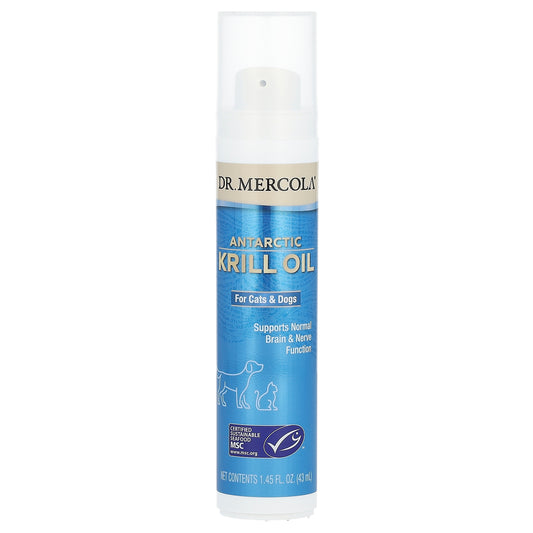 Dr. Mercola, Antarctic Krill Oil, For Cats & Dogs, 1.45 fl oz (43 ml)