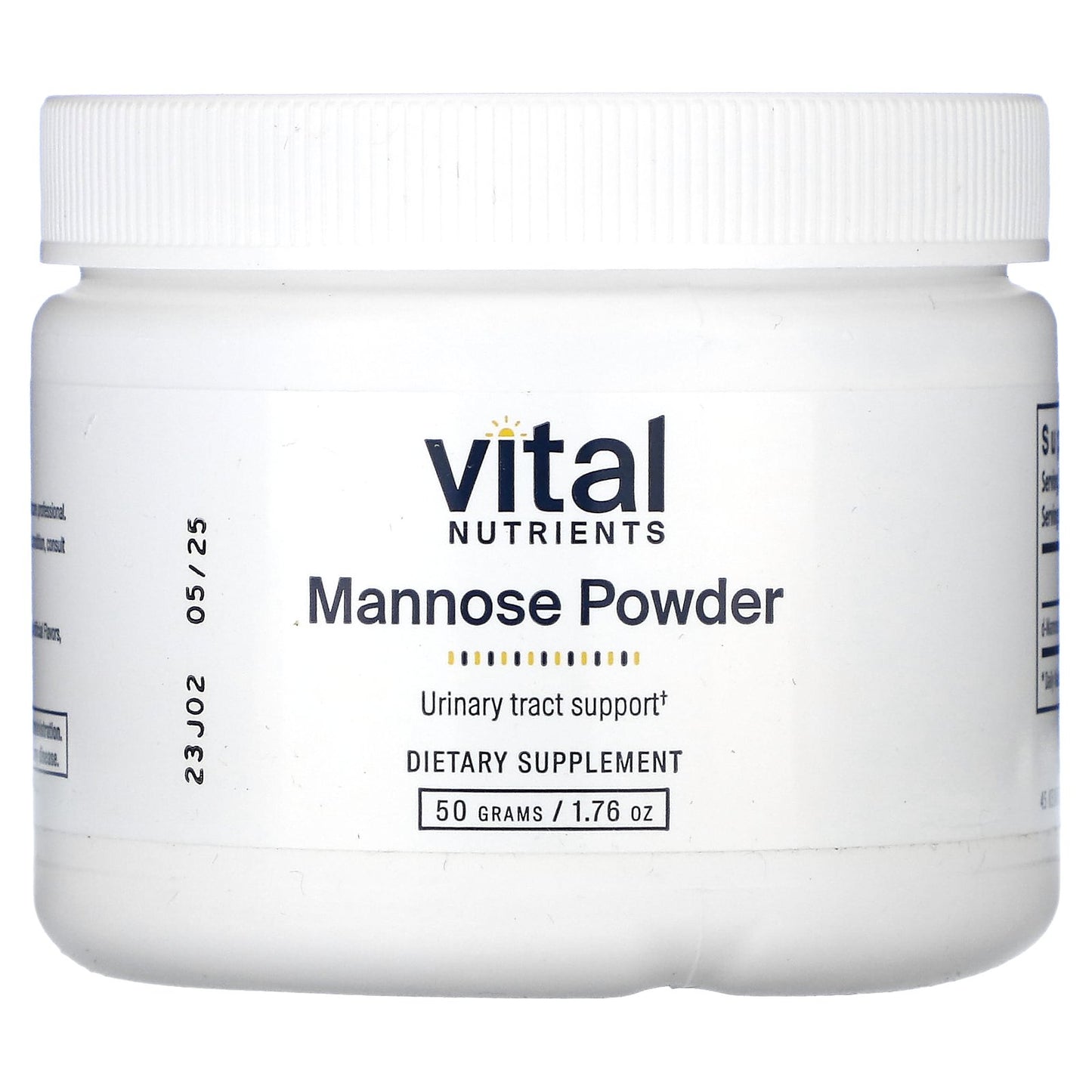 Vital Nutrients, Mannose Powder, 1.76 oz (50 g)