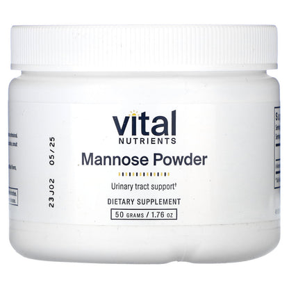 Vital Nutrients, Mannose Powder, 1.76 oz (50 g)