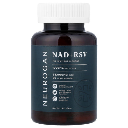 Neurogan Health, NAD + RSV, 90 Vegan Capsules, 1.9 oz (54 g)