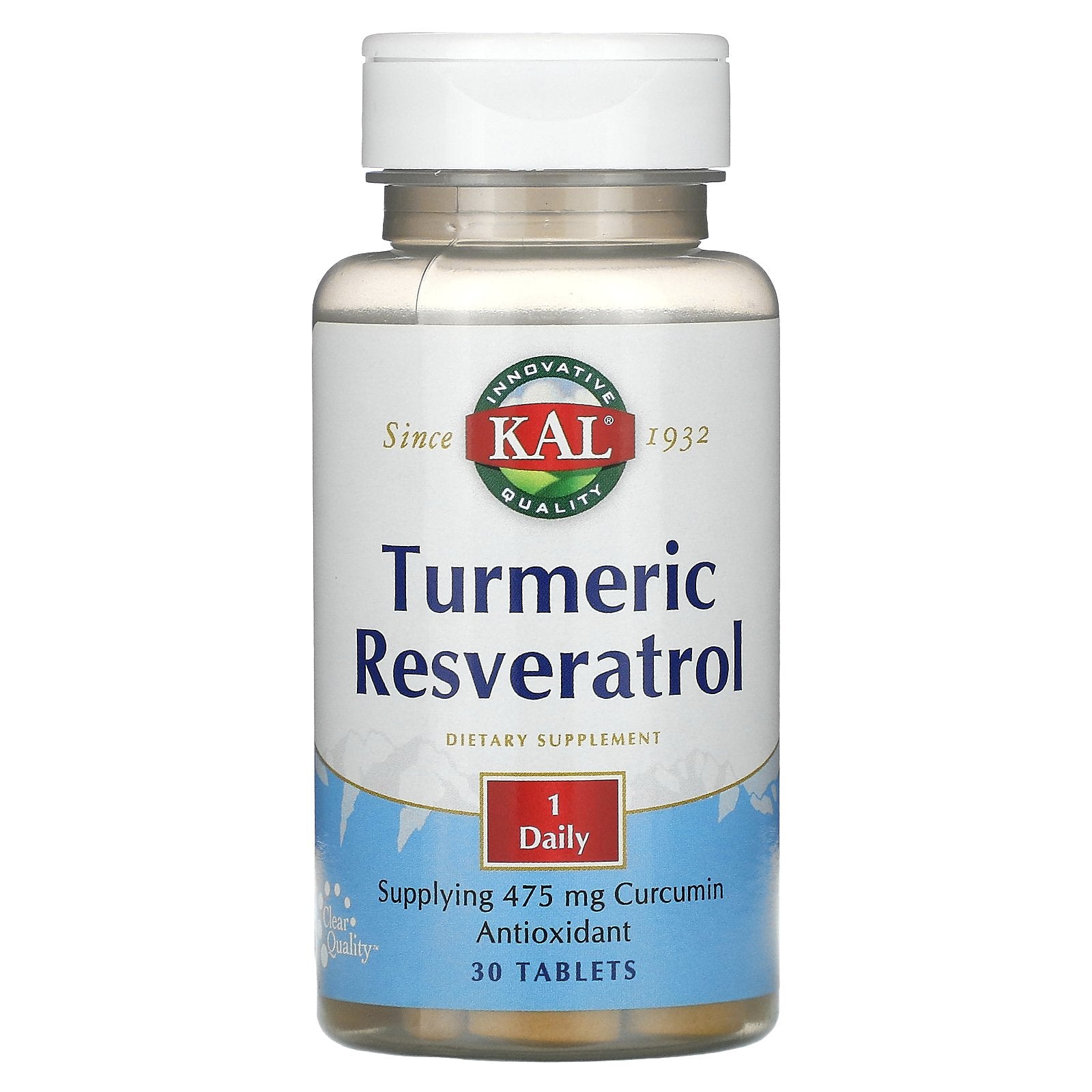 KAL, Turmeric Resveratrol, 30 Tablets