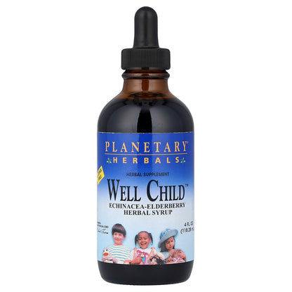 Planetary Herbals, Well Child™, Echinacea-Elderberry Herbal Syrup, 4 fl oz (118.28 mL)