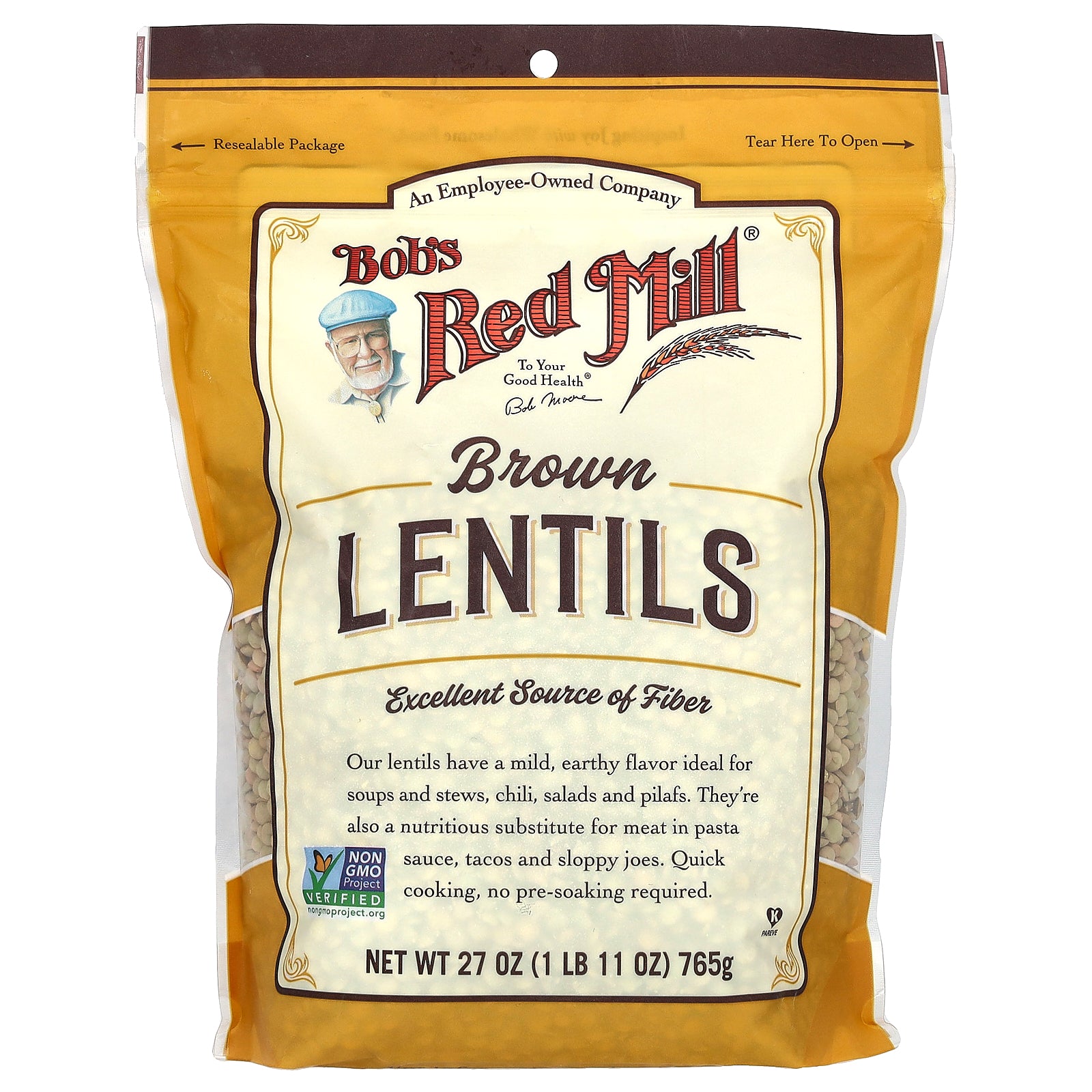 Bob's Red Mill, Brown Lentils, 27 oz (765 g)