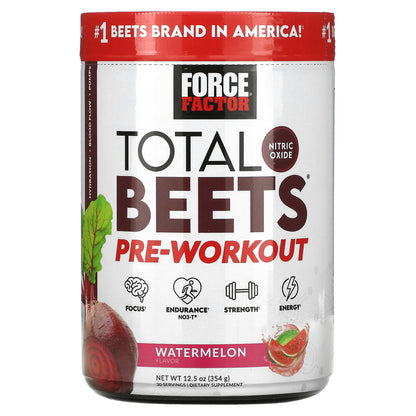 Force Factor, Total Beets, Pre-Workout, Watermelon, 12.5 oz (354 g)