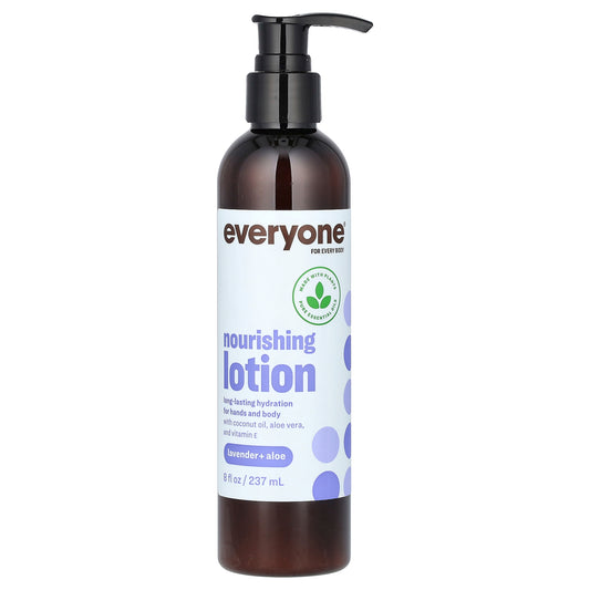 Everyone, Nourishing Lotion, Lavender + Aloe, 8 fl oz (237 ml)