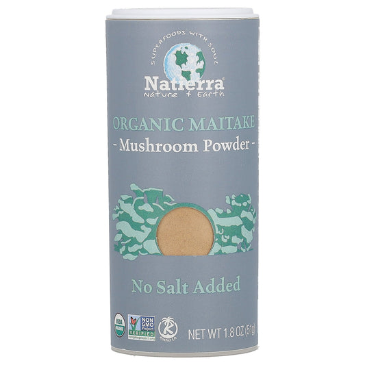 Natierra, Organic Maitake Mushroom Powder Shaker, 1.8 oz (51 g)