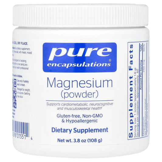 Pure Encapsulations, Magnesium Powder, 3.8 oz (108 g)