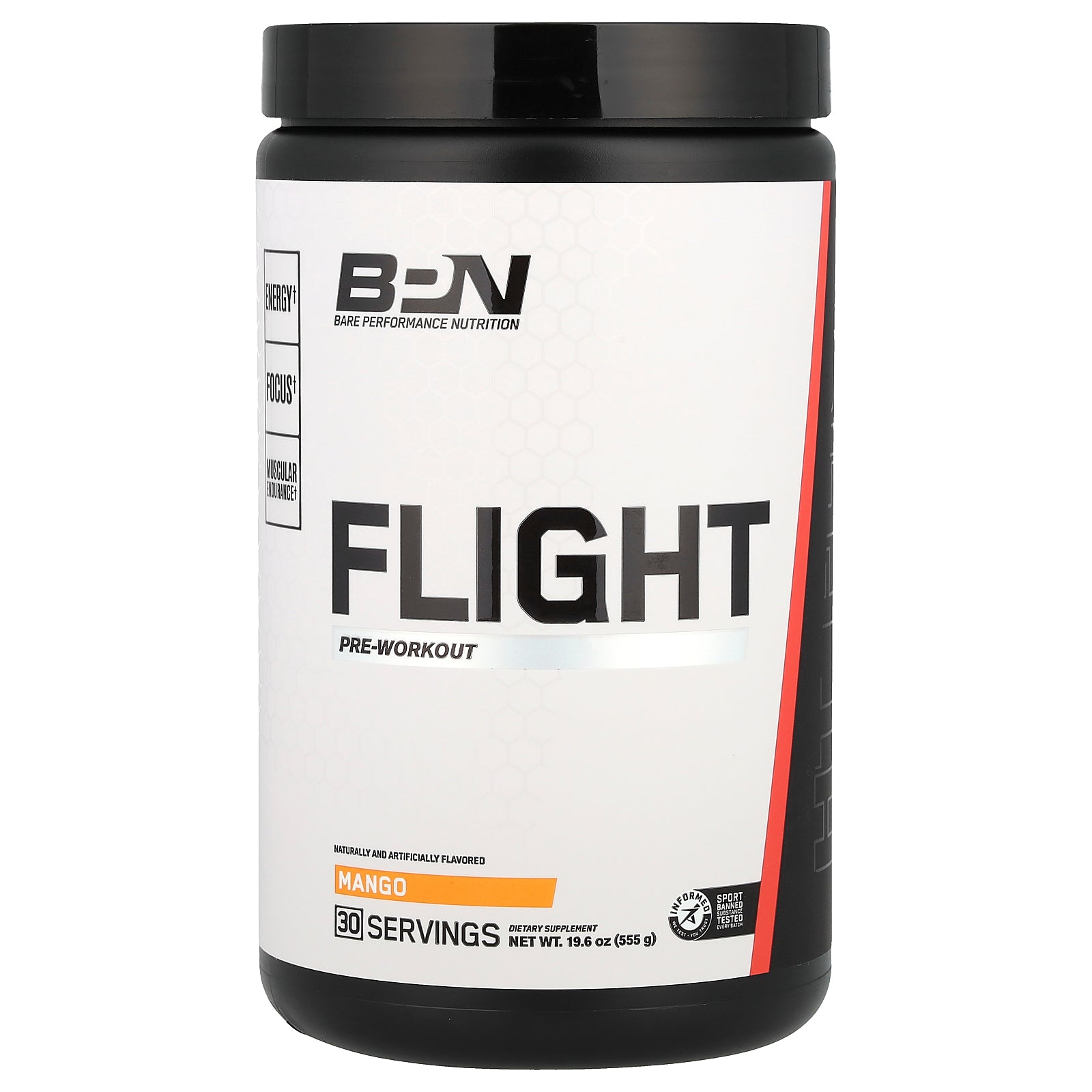 BPN, Flight, Pre-Workout, Mango , 19.6 oz (555 g)