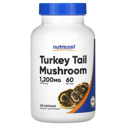 Nutricost, Turkey Tail Mushroom, 120 Capsules (600 mg per Capsule)
