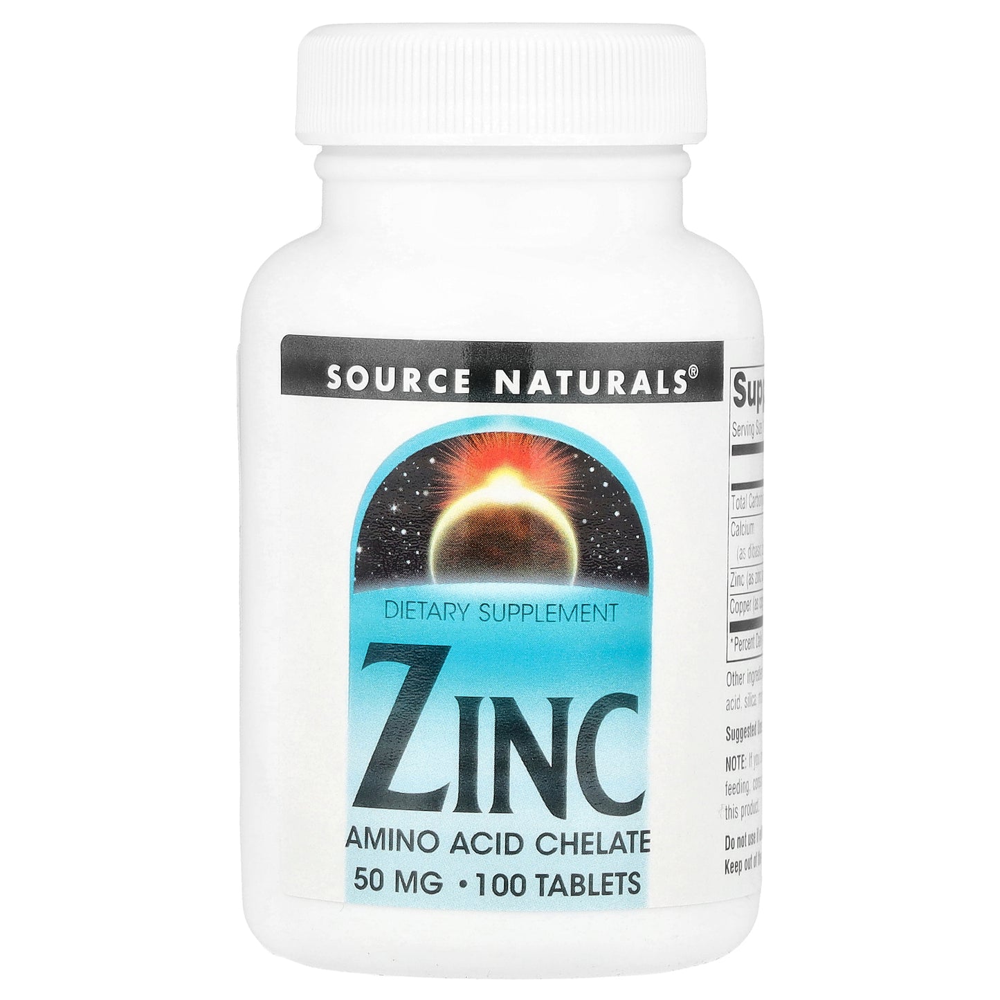 Source Naturals, Zinc, 50 mg, 100 Tablets