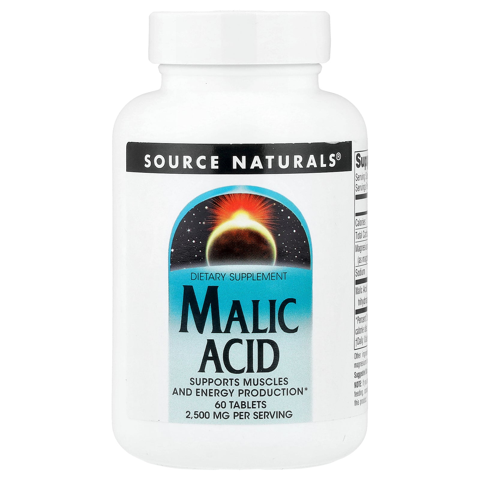 Source Naturals, Malic Acid, 60 Tablets
