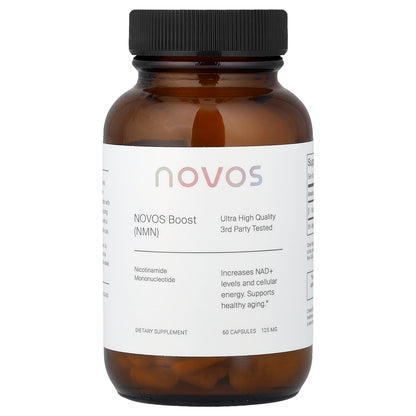 NOVOS, Novos Boost (NMN), 60 Capsules (125 mg per Capsule)