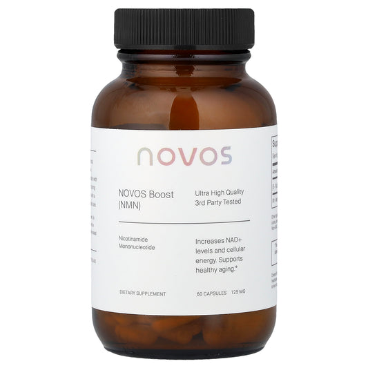 NOVOS, Novos Boost (NMN), 60 Capsules (125 mg per Capsule)