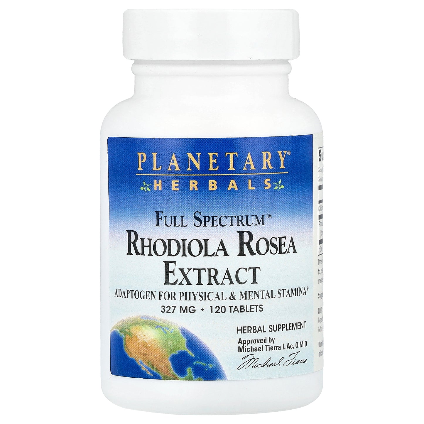Planetary Herbals, Full Spectrum™ Rhodiola Rosea Extract, 120 Tablets (327 mg per Tablet)