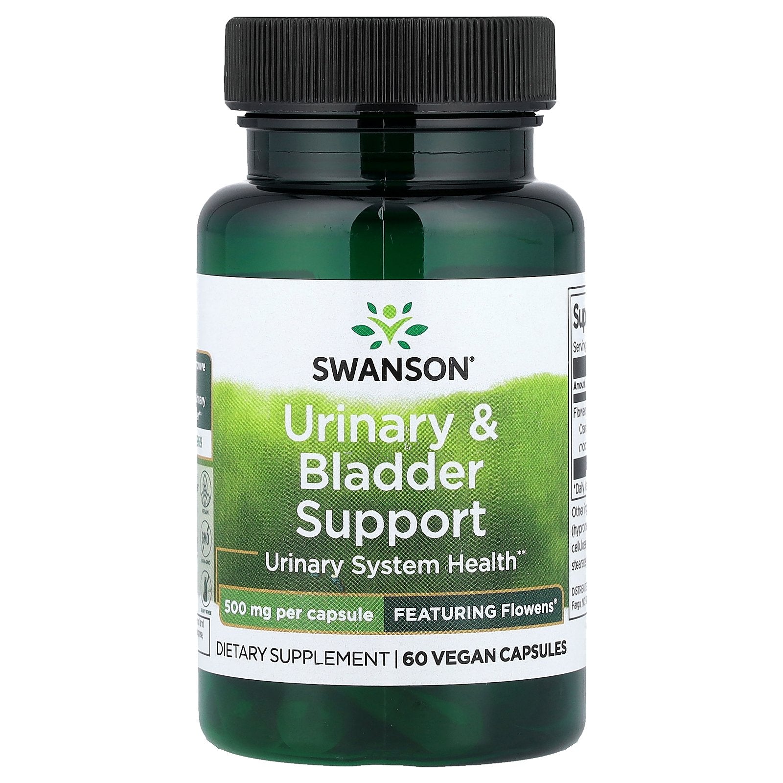 Swanson, Urinary & Bladder Support, 500 mg , 60 Vegan Capsules