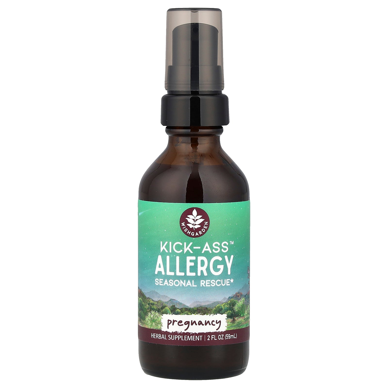 WishGarden Herbs, Kick-Ass™ Allergy, Pregnancy, 2 fl oz (59 ml)