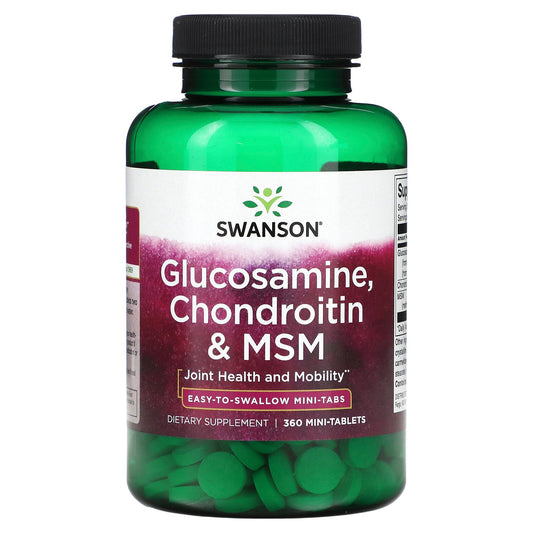 Swanson, Glucosamine, Chondroitin & MSM, 360 Mini Tablets